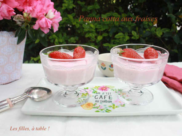 Panna cotta aux fraises