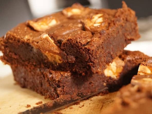 Brownies aux Snickers très fondant