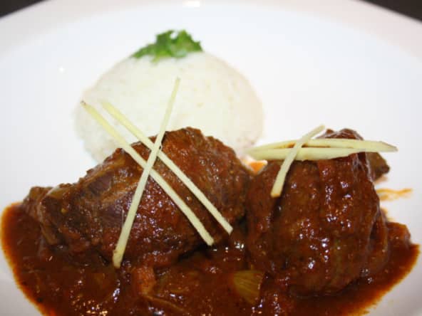 Joues de porc au curry de Goa Vindaloo