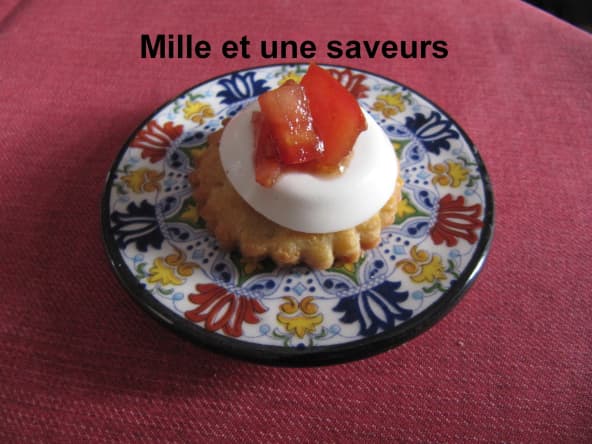 Bouchée apéritive à la panna cotta 