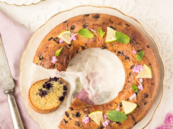 Cake aux myrtilles allégé sans beurre