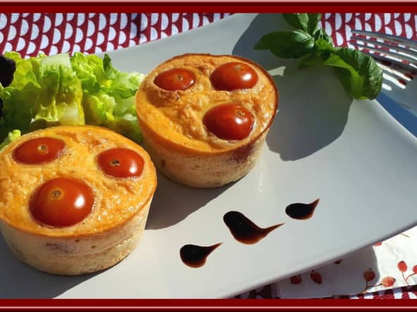 Frittatas au Comté, Tomates et Jambon