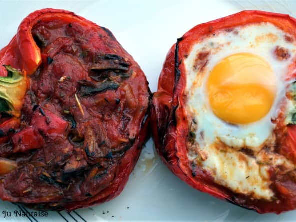 Poivrons rouges farcis aux maquereaux : simple et rapide