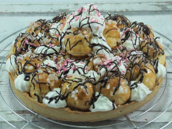 Tarte aux chouquettes