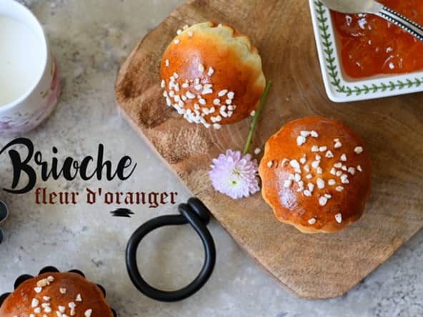 Briochettes à la fleur d'oranger et zeste de citron