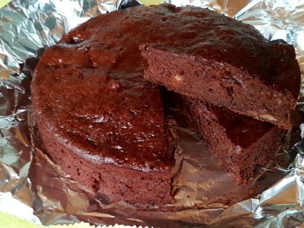 Fondant chocolat à la compote de poires