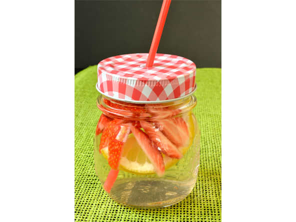 Eau fruitée fraise et citron