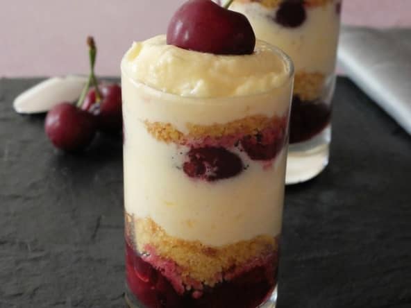 Tiramisu aux cerises et palets breton selon Jean-Luc Rocha 