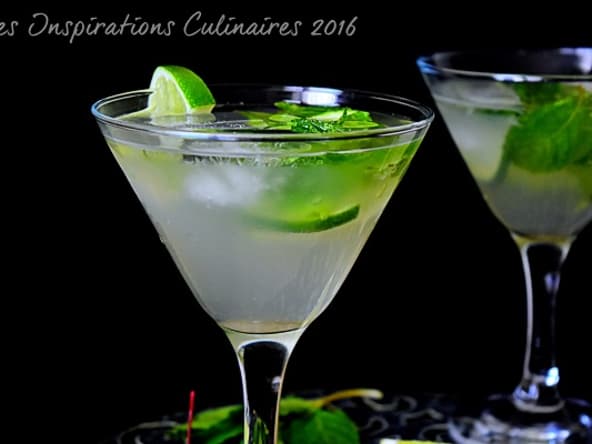 Mojito menthe et citron vert sans alcool (ou virgin mojito)