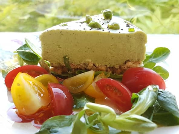 Cheesecake salé petits pois – menthe