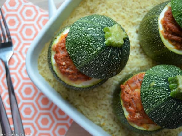 Courgettes farcies au thon