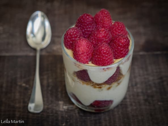 Tiramisu aux framboises façon Linzertorte