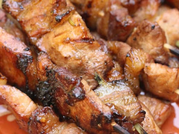 Brochettes de porc comme aux Philippines