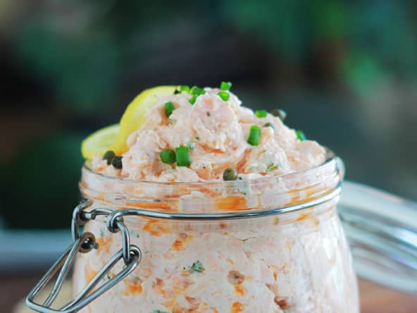 Rillettes de saumon au fromage frais