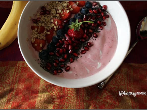 Smoothie bowl fruité