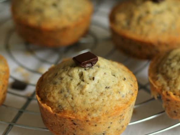 Muffins au muesli au chocolat (cuisine végétalienne)