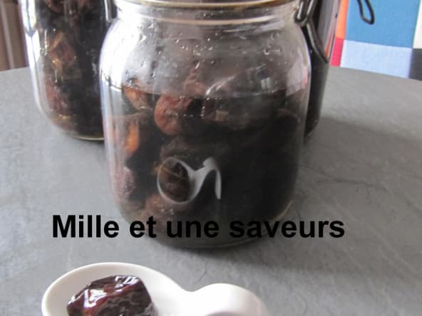 Pruneaux bocaux en digestif