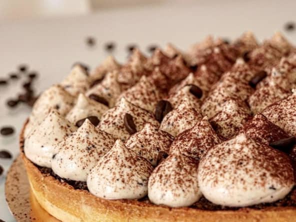 Tarte au café facile par Cédric Grolet