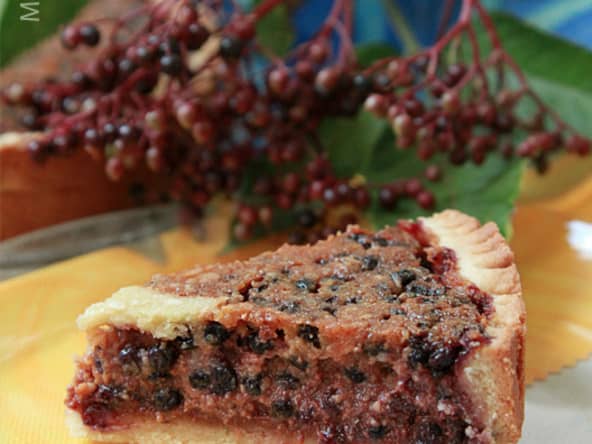 Tarte aux baies de sureau