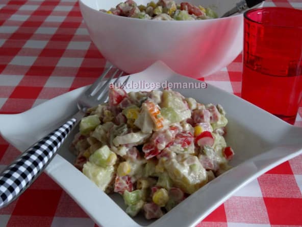 Salade de pommes de terre gourmande et légère