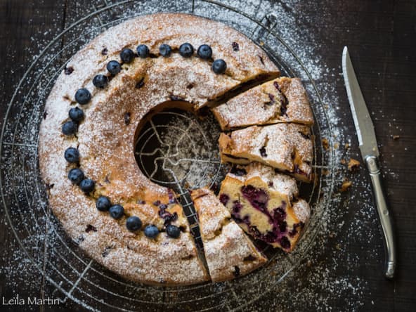 Gâteau aux myrtilles ultra-moelleux (Gesundheitskuchen)