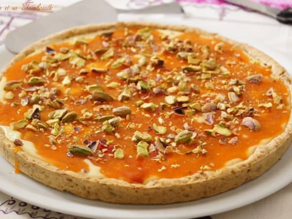 Tarte aux abricots et chocolat blanc