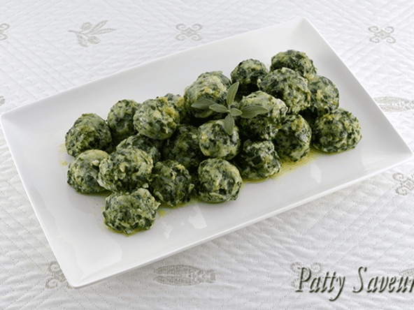 Gnudi aux Epinards Beurre et Sauge