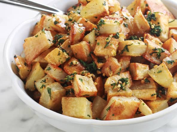 Batata hara ou Pommes de terre sautées épicées à la libanaise