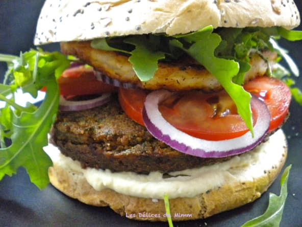 Falafel burger au fromage Halloumi