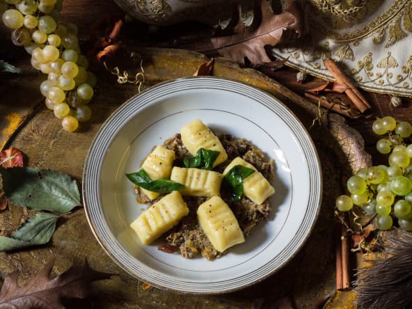 Gnocconi au ragù de canard sauvage