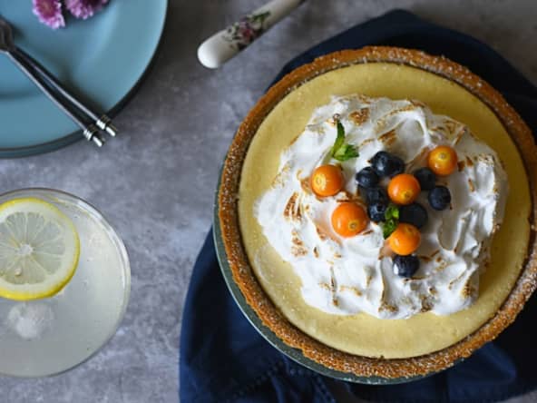 Recette tarte au citron meringuée américaine au lait concentre sucré