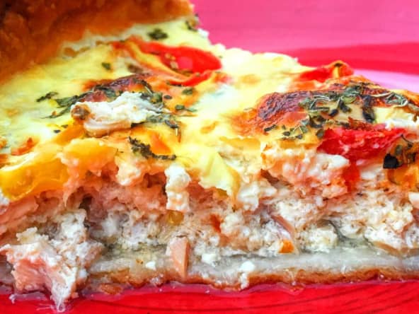 Quiche au thon et aux tomates cerises