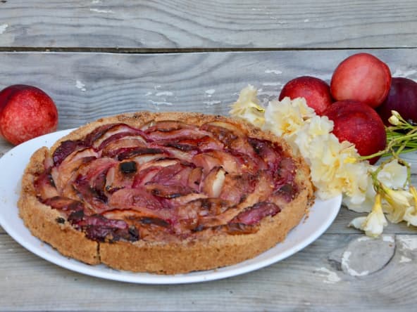 Tarte aux pêches