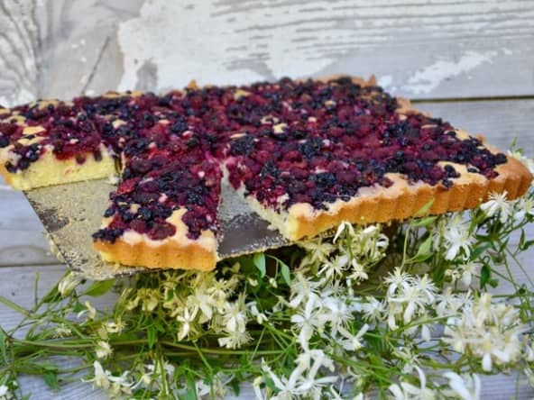 Tarte moelleuse aux fruits des bois