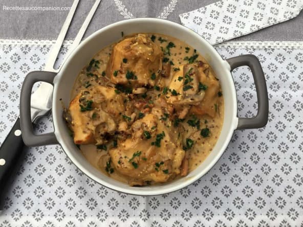 Lapin à la moutarde à l’ancienne au cookeo