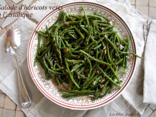 Salade de haricots verts façon asiatique