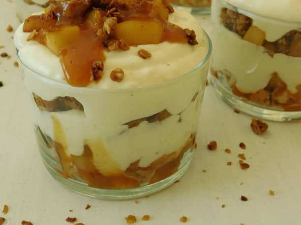 Trifles aux pommes et caramel