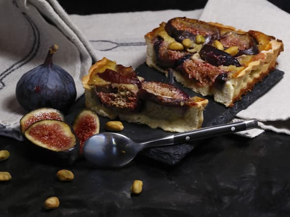Tarte aux figues à la crème pistache