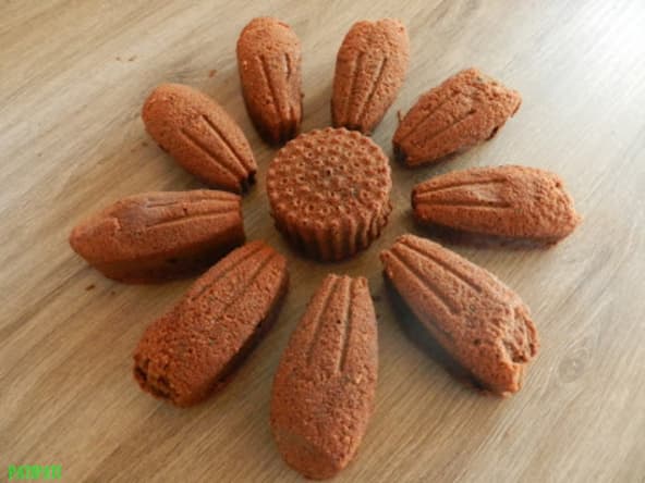 Gâteau "fleur" au chocolat-courgette