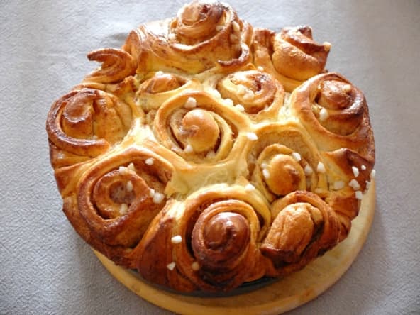 Cinnamon rolls ou brioche roulée à la cannelle des Etats-Unis