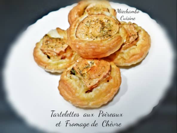 Tartelettes aux poireaux et au fromage de chèvre