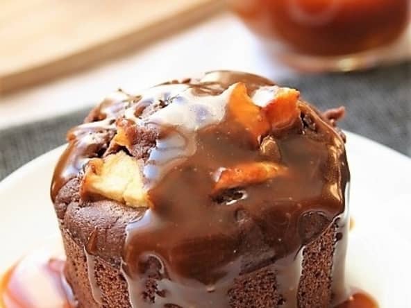 Petits moelleux aux pommes et caramel de coco