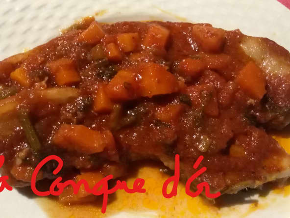 I pittinicchi ou petites cotelettes de porc à la sauce tomate