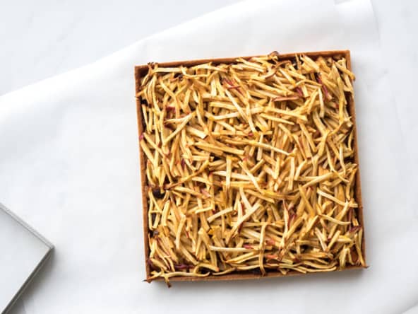 Tarte aux pommes et raisins secs