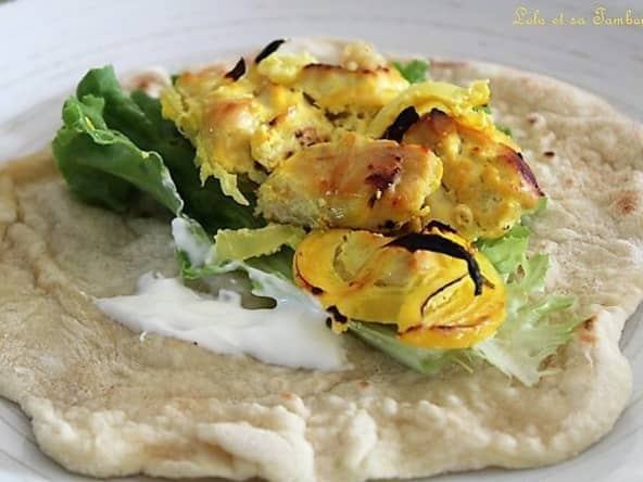 Poulet moelleux et savoureux au safran et au citron