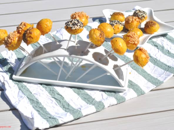 Sucettes emmental carottes lard