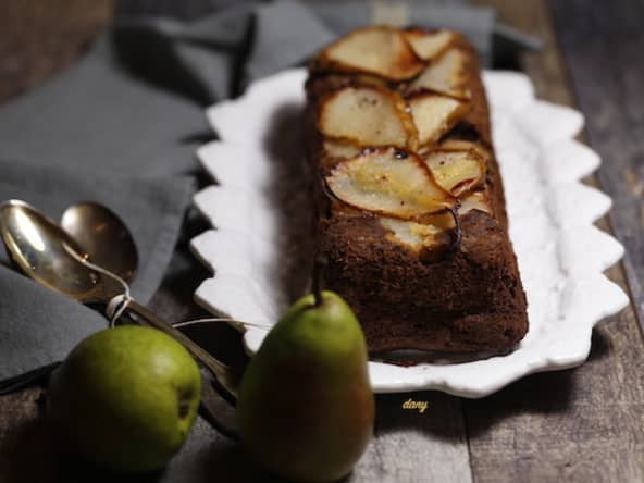 Cake poires chocolat
