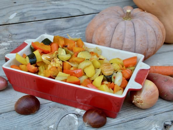 Légumes d’automne rôtis au four