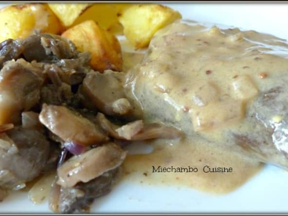 Cœur de veau à la moutarde