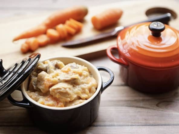 Blanquette de poulet allégée au Cookeo